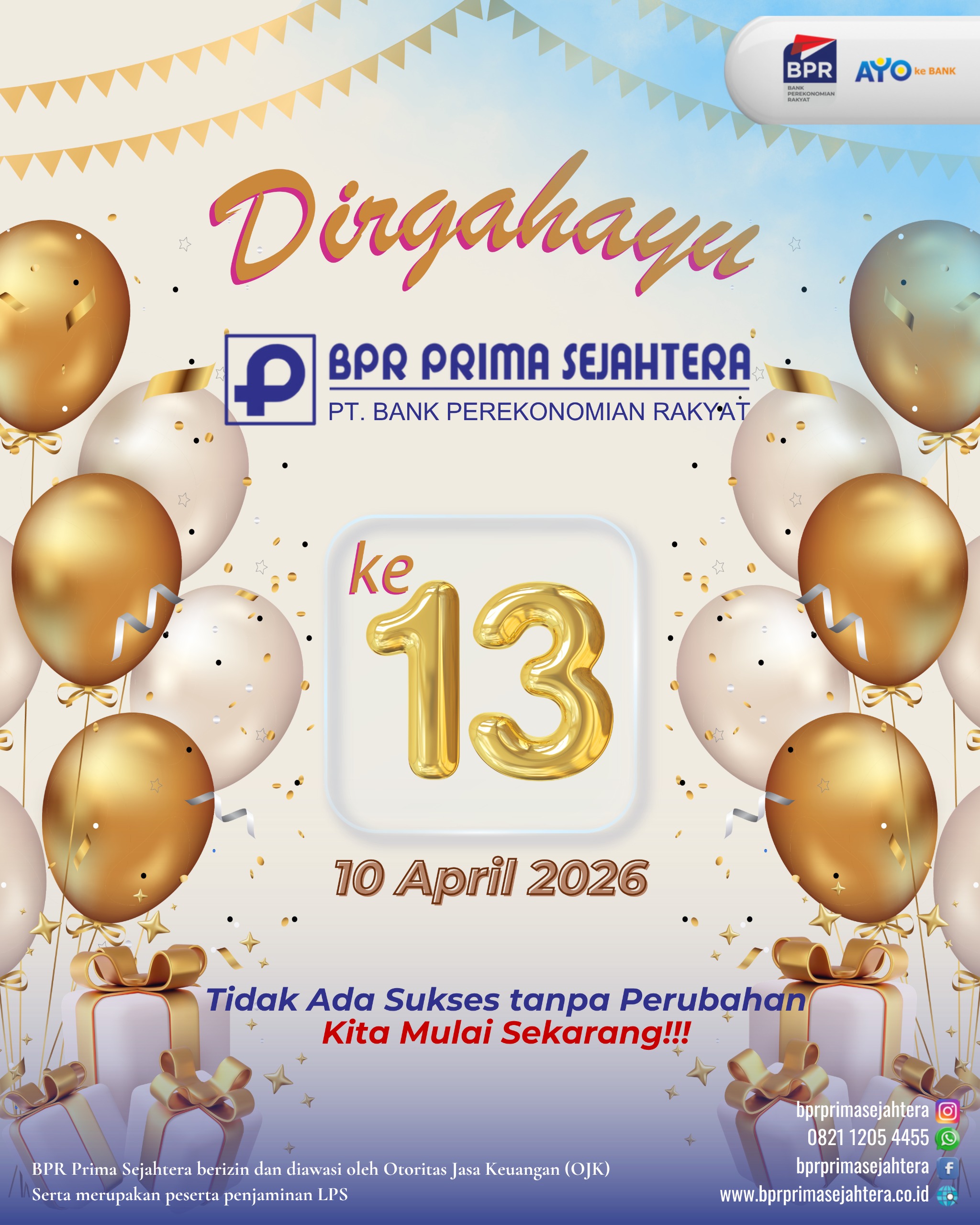 Ulang Tahun BPR Prima Sejahtera